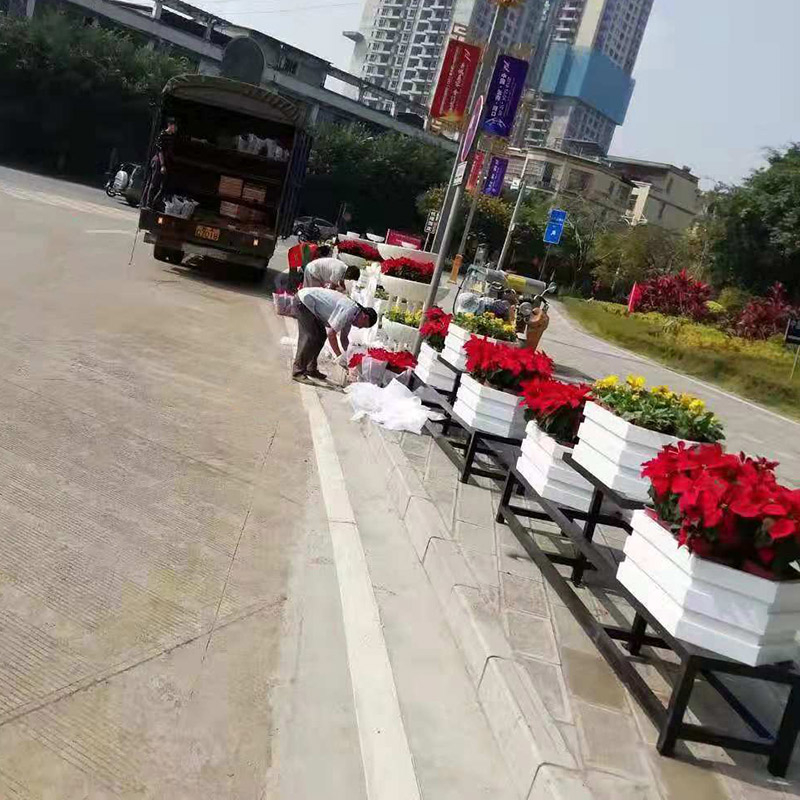 pvc花箱戶外城市景觀在城市中的使用